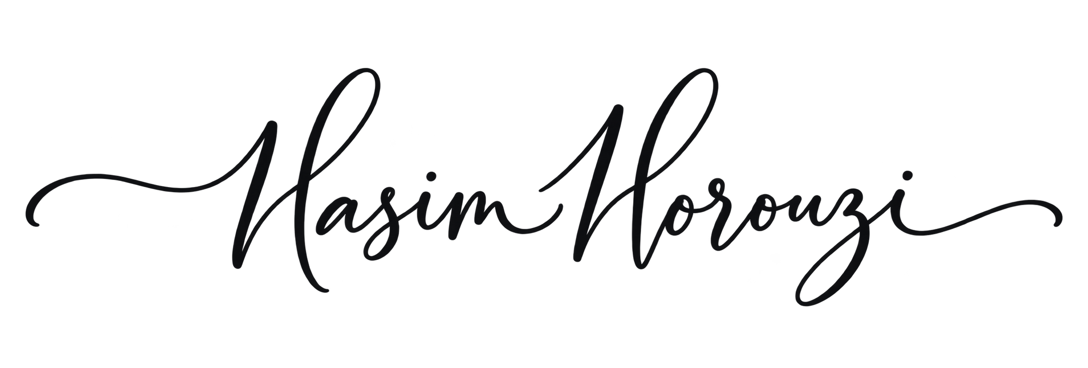 Nasim Norouzi — decorative handwritten name sign-off